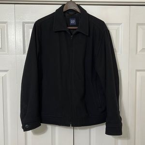GAP Men’s black wool coat. Size Medium.